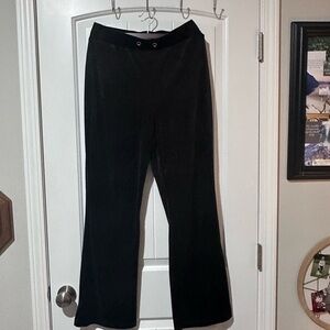 Magaschoni Black Boot Cut Flare Pants: M